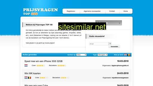 prijsvragentop100.nl alternative sites