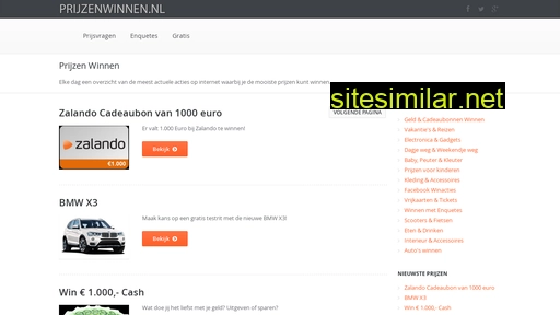 prijzenwinnen.nl alternative sites