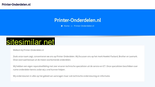 printer-onderdelen.nl alternative sites
