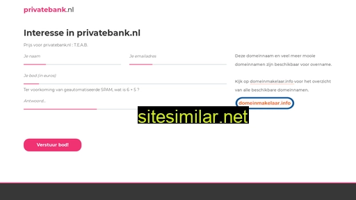 privatebank.nl alternative sites