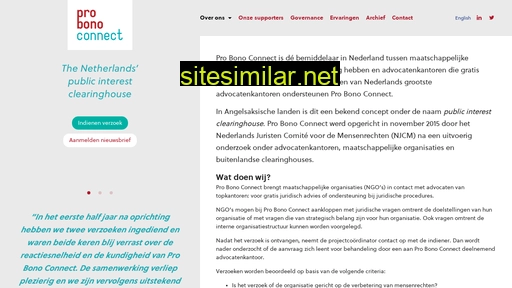 probonoconnect.nl alternative sites