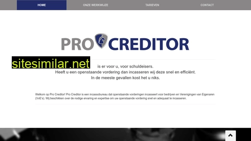 procreditor.nl alternative sites