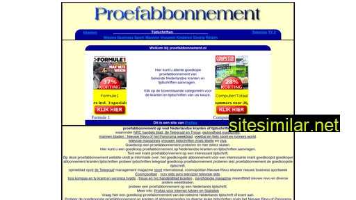 proefabbonnement.nl alternative sites