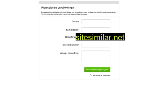 professionele-ontwikkeling.nl alternative sites