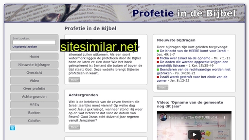profetieindebijbel.nl alternative sites