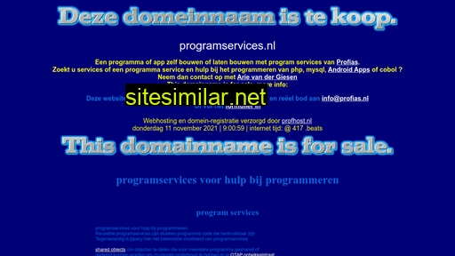 programservices.nl alternative sites