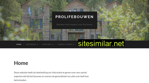 prolifebouwen.nl alternative sites