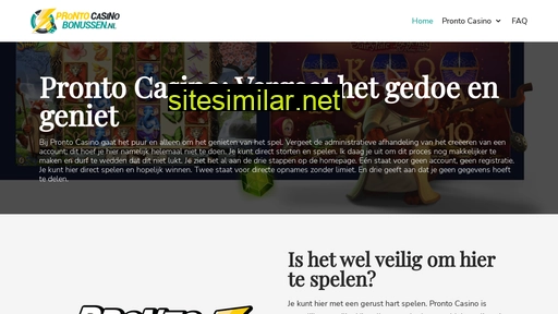 prontocasinobonussen.nl alternative sites