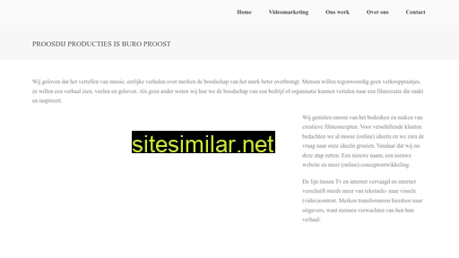 proosdijproducties.nl alternative sites