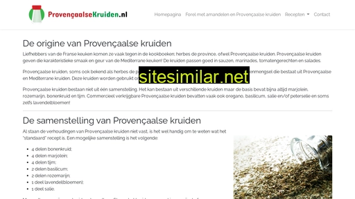 provencaalsekruiden.nl alternative sites