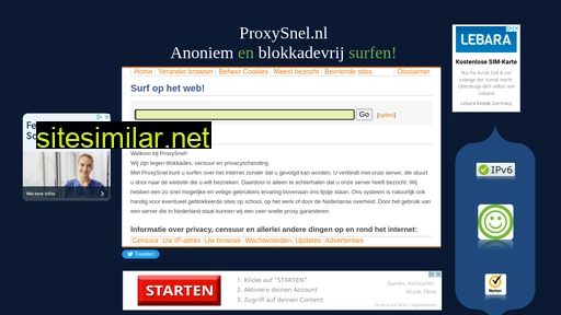 proxysnel.nl alternative sites