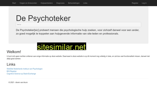psychoteker.nl alternative sites