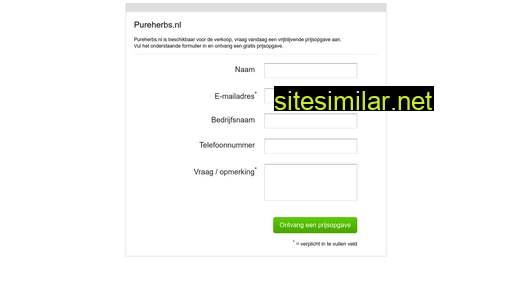 pureherbs.nl alternative sites