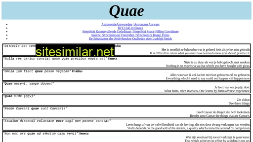 quae.nl alternative sites