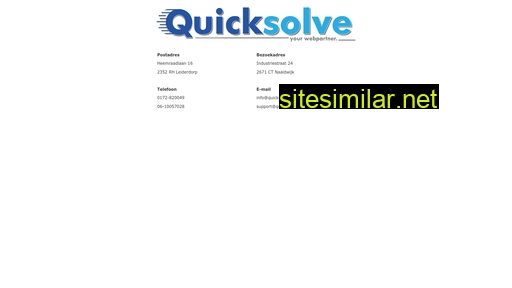 quicksolve.nl alternative sites