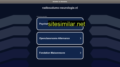 Radboudumc-neurologie similar sites