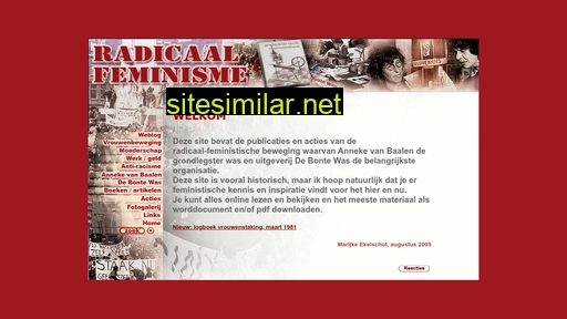 radicaalfeminisme.nl alternative sites