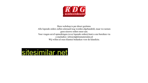 rdgklimmaterialen.nl alternative sites