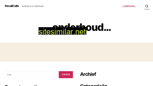 recallcalls.nl alternative sites