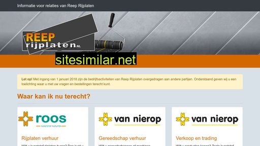 reeprijplaten.nl alternative sites