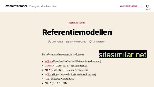 Referentiemodel similar sites