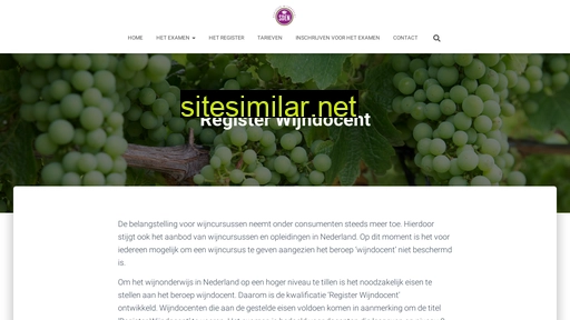 registerwijndocent.nl alternative sites