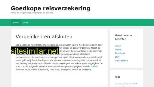 reisverzekeringnu.nl alternative sites