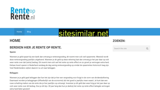 renteoprente.nl alternative sites