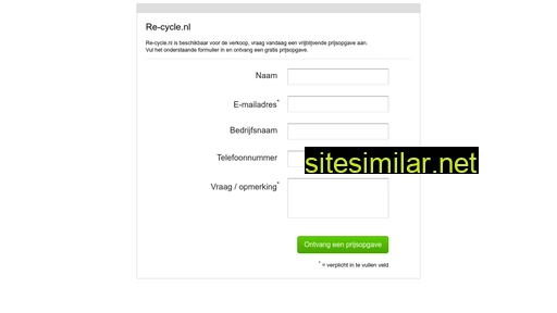 re-cycle.nl alternative sites