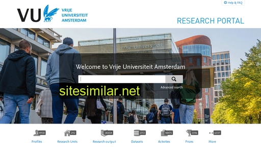 research.vu.nl alternative sites