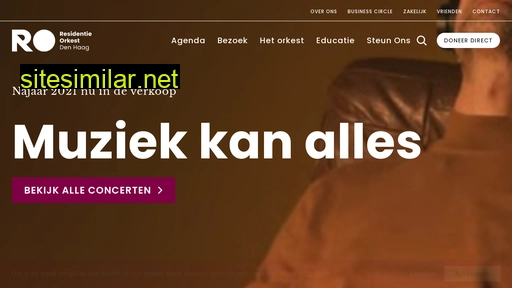 residentieorkest.nl alternative sites