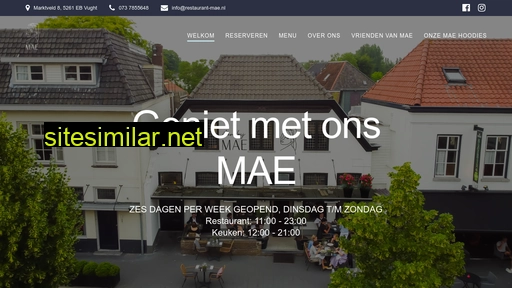 restaurant-mae.nl alternative sites