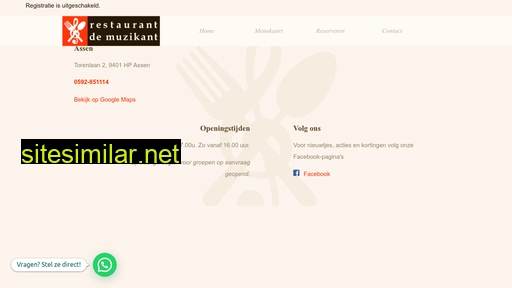 restaurantdemuzikant.nl alternative sites