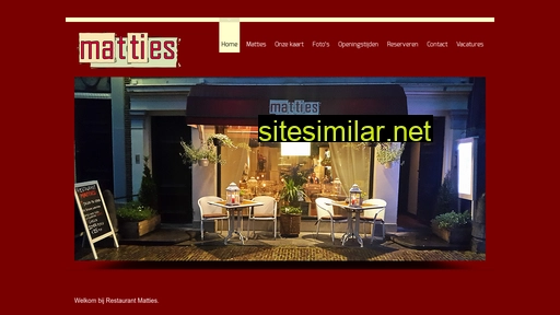 restaurantmatties.nl alternative sites
