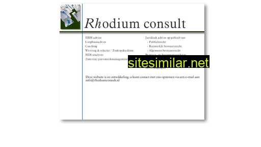 rhodiumconsult.nl alternative sites