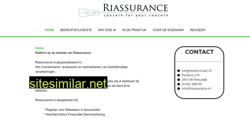 riassurance.nl alternative sites