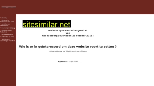 rietbergweb.nl alternative sites