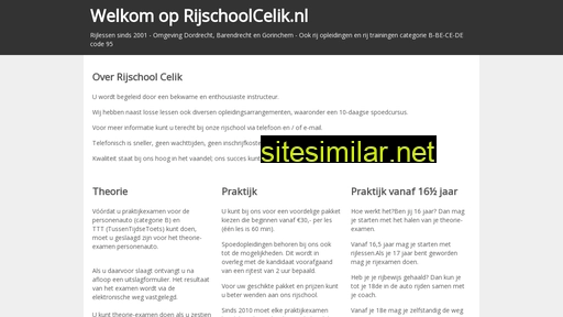 rijschoolcelik.nl alternative sites