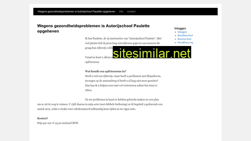 rijschoolpaulette.nl alternative sites