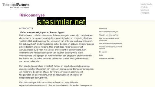 risicoanalyse.nl alternative sites