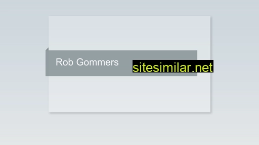 Robgommers similar sites