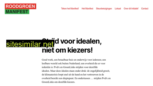 roodgroenetoekomst.nl alternative sites