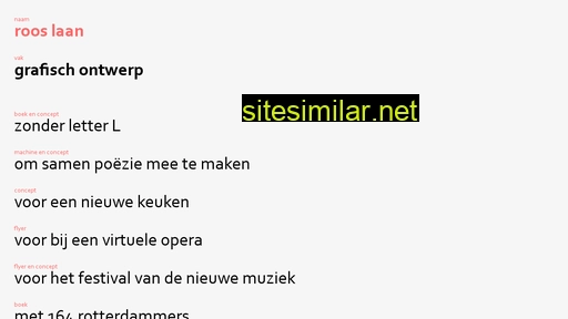 rooslaan.nl alternative sites