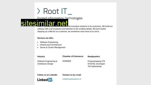 Rootitsolutions similar sites