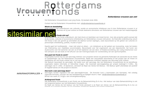 rotterdamsvrouwenfonds.nl alternative sites
