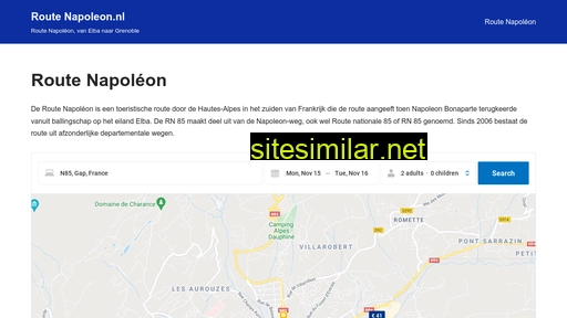 routenapoleon.nl alternative sites
