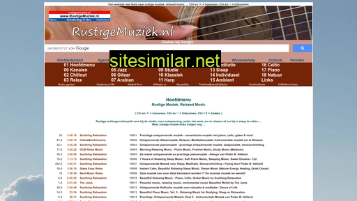 rustigemuziek.nl alternative sites