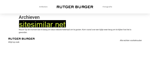 rutgerburger.nl alternative sites