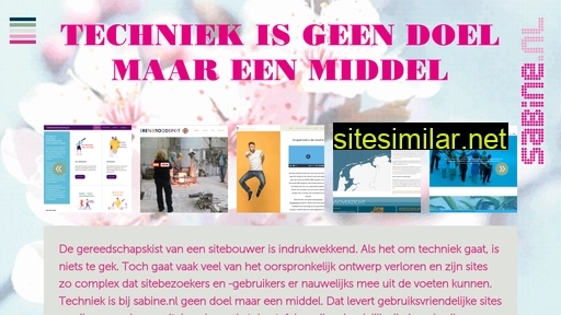 sabine.nl alternative sites