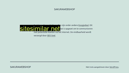sakurawebshop.nl alternative sites